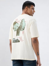 Men T-Shirt Graphic Off White Relaxed Fit