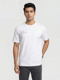 Men T-Shirt Graphic White Relaxed Fit