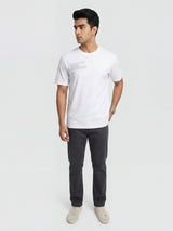 Men T-Shirt Graphic White Relaxed Fit