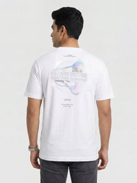 Men T-Shirt Graphic White Relaxed Fit