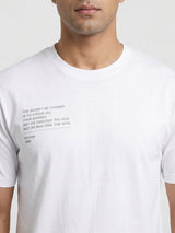 Men T-Shirt Graphic White Relaxed Fit