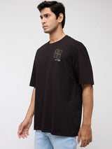 Men T-Shirt Graphic Black Relaxed Fit