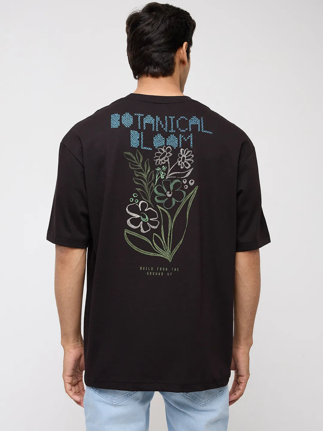 Men T-Shirt Graphic Black Relaxed Fit