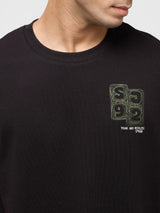 Men T-Shirt Graphic Black Relaxed Fit