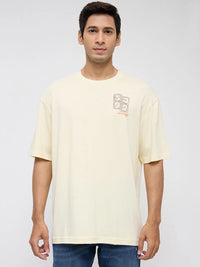 Men T-Shirt Graphic Off White Relaxed Fit