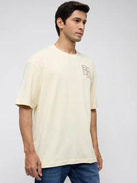Men T-Shirt Graphic Off White Relaxed Fit