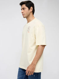 Men T-Shirt Graphic Off White Relaxed Fit