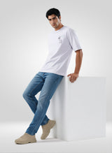 Men T-Shirt Graphic White Relaxed Fit
