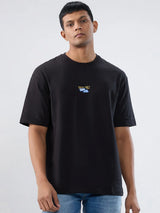 Men T-Shirt Graphic Black Relaxed Fit