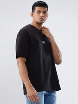Men T-Shirt Graphic Black Relaxed Fit