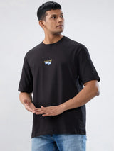Men T-Shirt Graphic Black Relaxed Fit