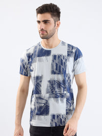 Men T-Shirt Grey Slim Fit