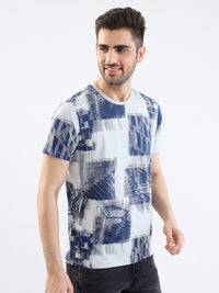 Men T-Shirt Grey Slim Fit
