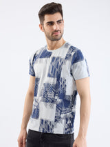 Men T-Shirt Grey Slim Fit