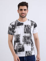 Men T-Shirt White Slim Fit