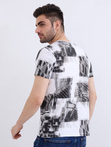Men T-Shirt White Slim Fit