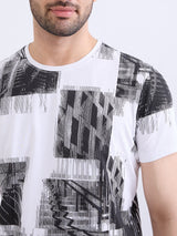Men T-Shirt White Slim Fit