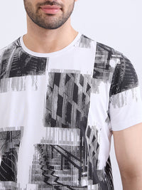Men T-Shirt White Slim Fit