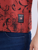 Men T-Shirt Red Slim Fit