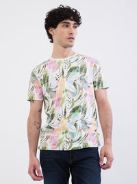Men T-Shirt White Slim Fit