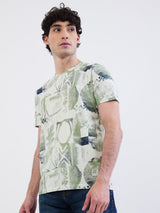Men T-Shirt White Slim Fit