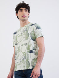 Men T-Shirt White Slim Fit