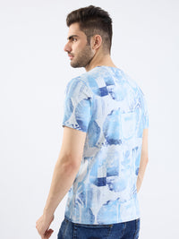 Men T-Shirt Grey Slim Fit