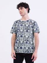Men T-Shirt Green Slim Fit