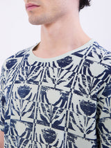Men T-Shirt Green Slim Fit