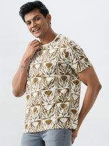 Men T-Shirt White Slim Fit