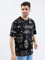 Men T-Shirt Black Comfort Fit
