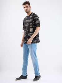 Men T-Shirt Black Comfort Fit
