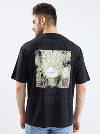 Men T-Shirt Black Comfort Fit