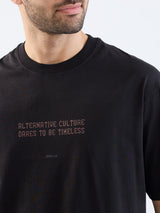 Men T-Shirt Black Comfort Fit