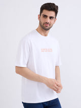 Men T-Shirt White Comfort Fit