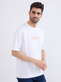 Men T-Shirt White Comfort Fit