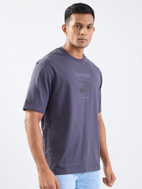 Men T-Shirt Grey Comfort Fit