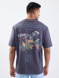 Men T-Shirt Grey Comfort Fit
