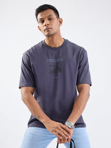 Men T-Shirt Grey Comfort Fit