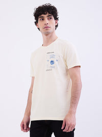 Men T-Shirt White Slim Fit
