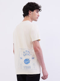 Men T-Shirt White Slim Fit
