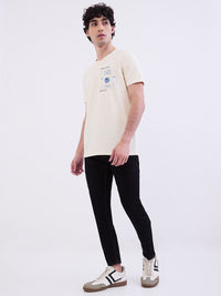 Men T-Shirt White Slim Fit