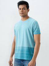 Men T-Shirt Blue Slim Fit