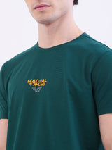 Men T-Shirt Green Slim Fit