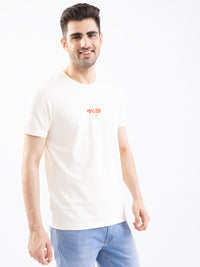 Men T-Shirt White Slim Fit