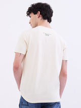 Men T-Shirt White Slim Fit