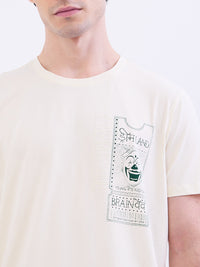 Men T-Shirt White Slim Fit