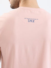 Men T-Shirt Pink Slim Fit