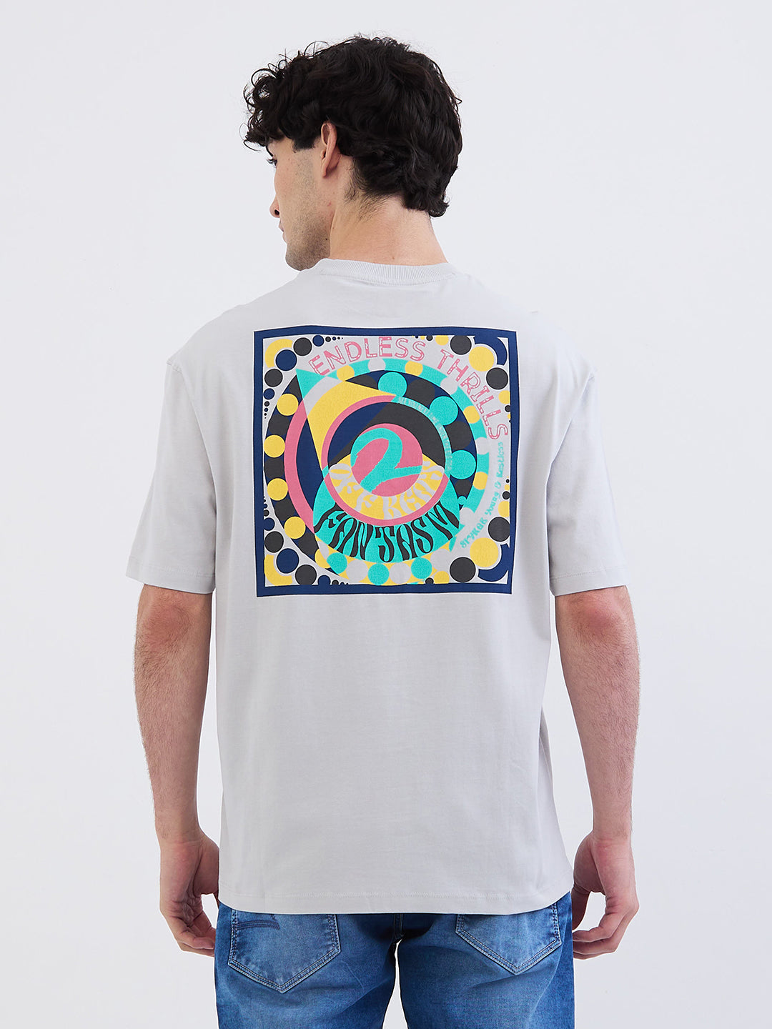 Men T-Shirt Grey Comfort Fit