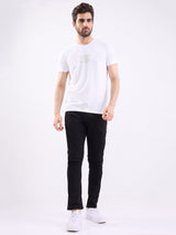 Men T-Shirt White Slim Fit